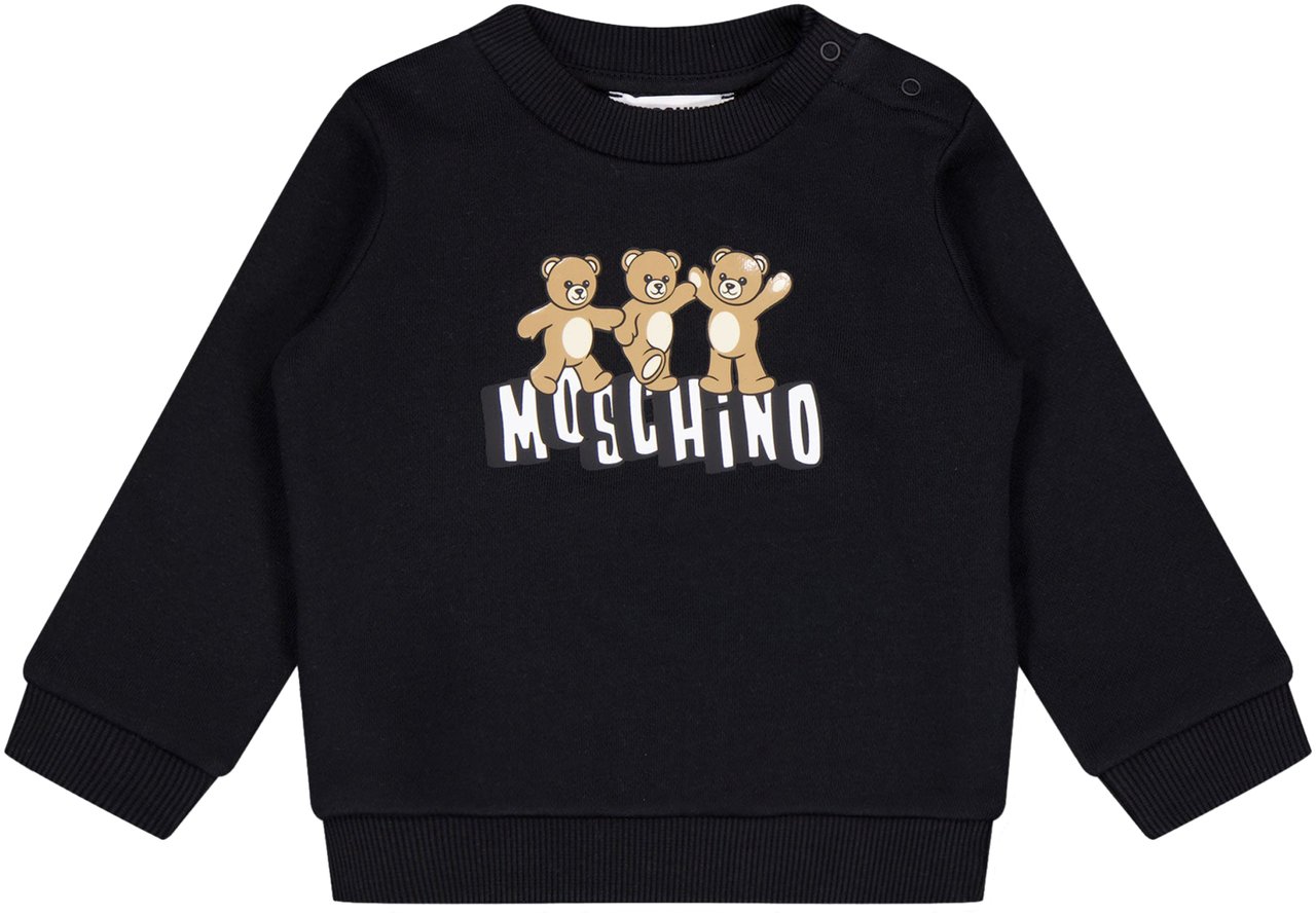 Moschino Moschino Baby Unisex Trui In Zwart Zwart