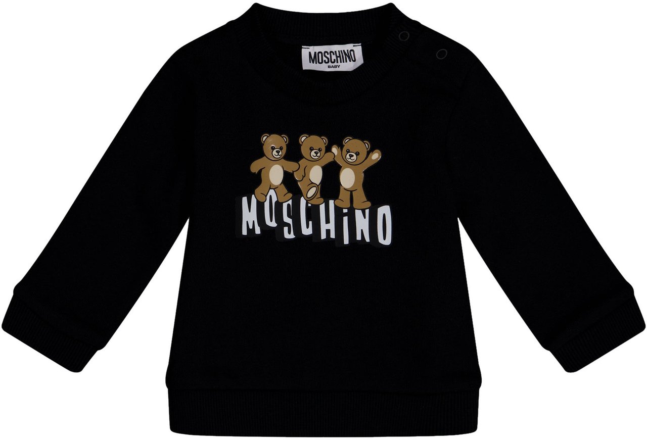 Moschino Baby Unisex Trui In Zwart Zwart