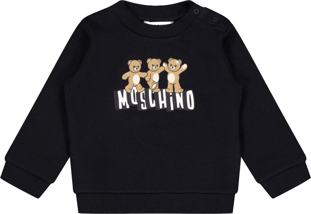 Moschino Baby Unisex Trui In Zwart Zwart