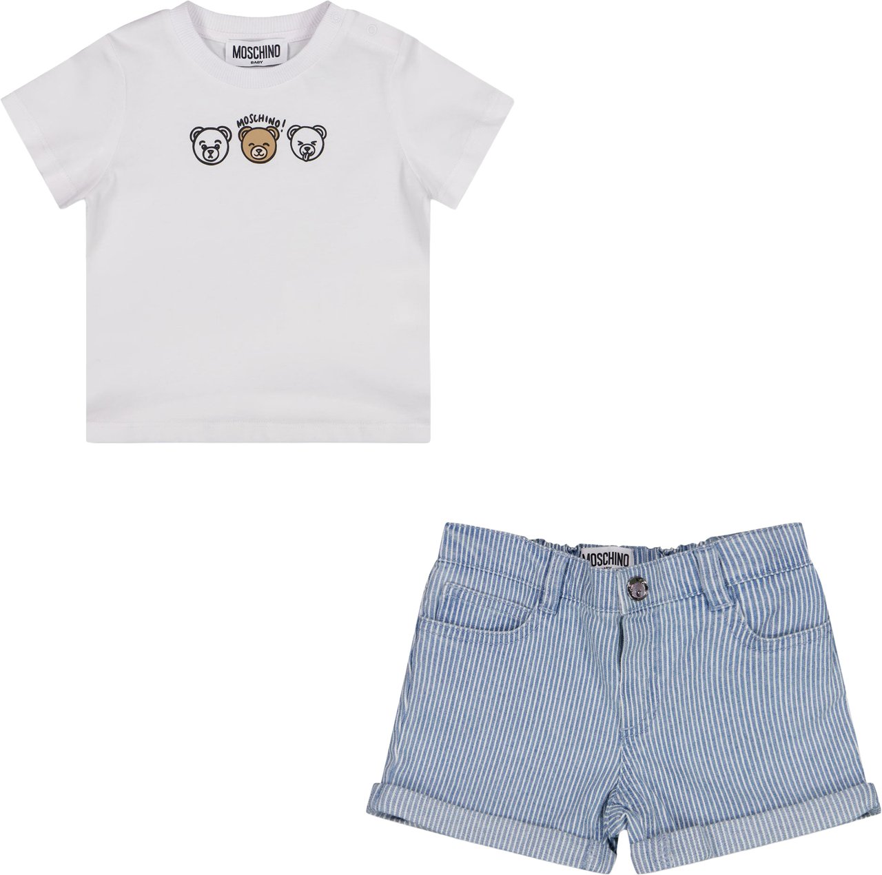 Moschino Moschino Baby Jongens Setjes in Licht Blauw Lichtblauw