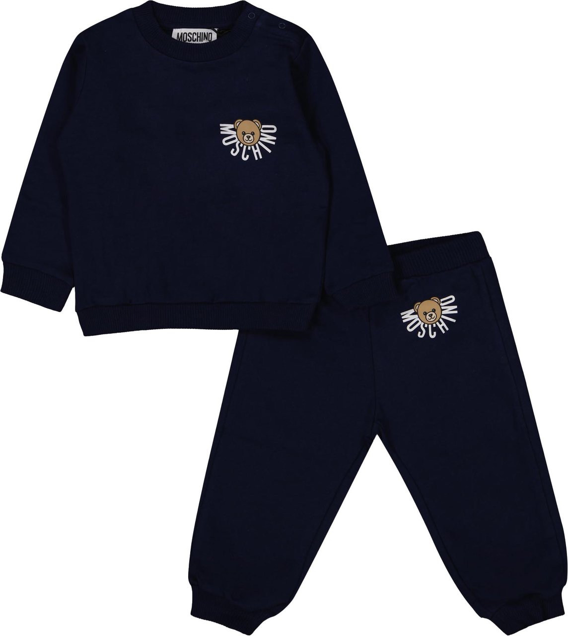 Moschino Moschino Baby Jongens Joggingpak In Navy Blauw