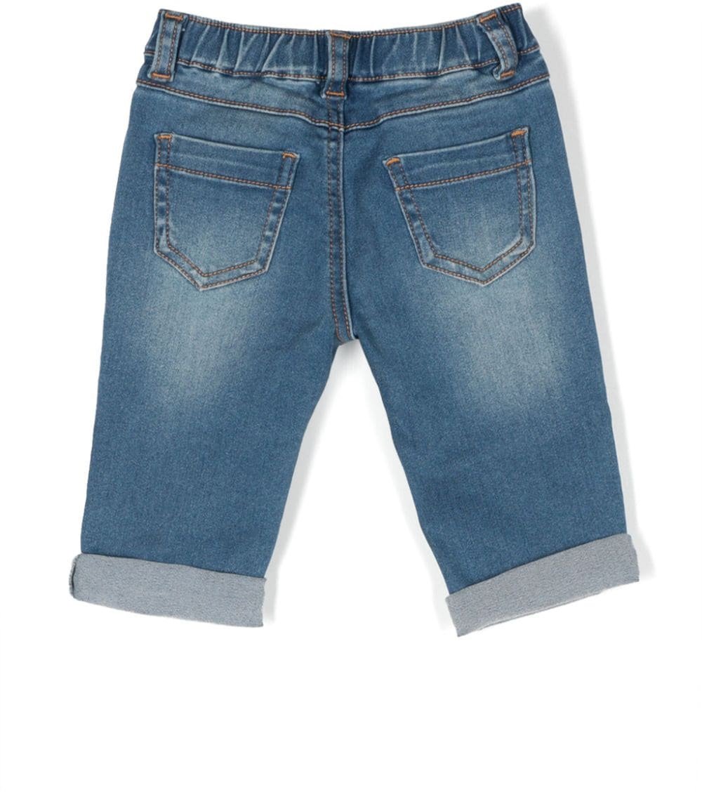 Moschino pantalone lungo blue Blauw