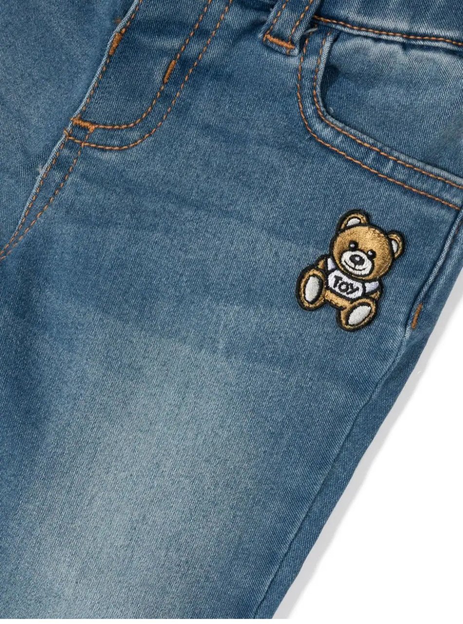 Moschino pantalone lungo blue Blauw