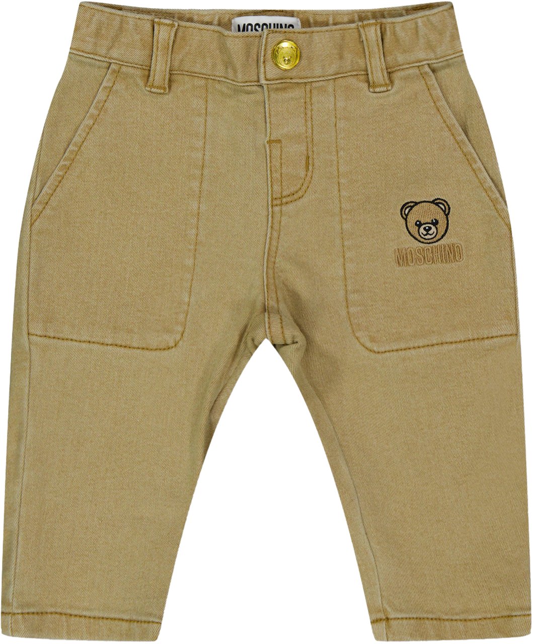 Moschino Moschino Baby Jongens Broek In Beige Beige