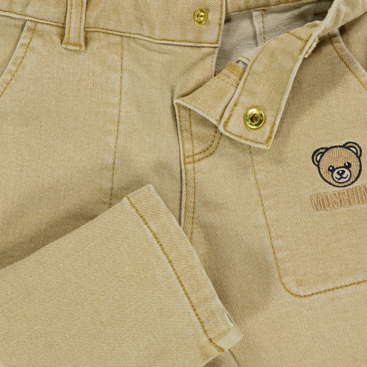 Moschino Moschino Baby Jongens Broek In Beige Beige