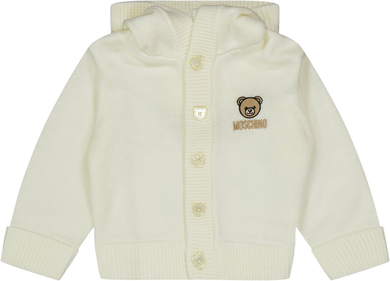 Moschino Moschino Baby Unisex Vest In Off White Wit