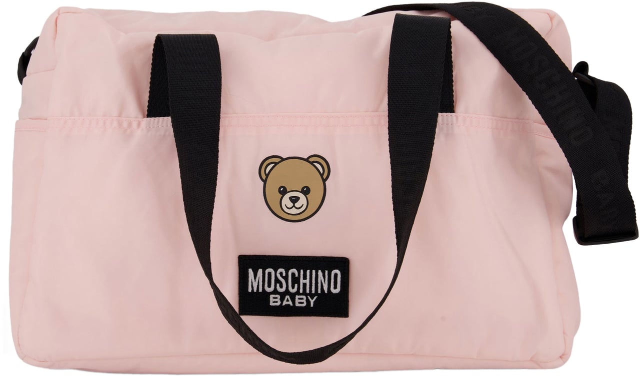Moschino Moschino Baby Unisex Luiertas In Licht Roze Roze