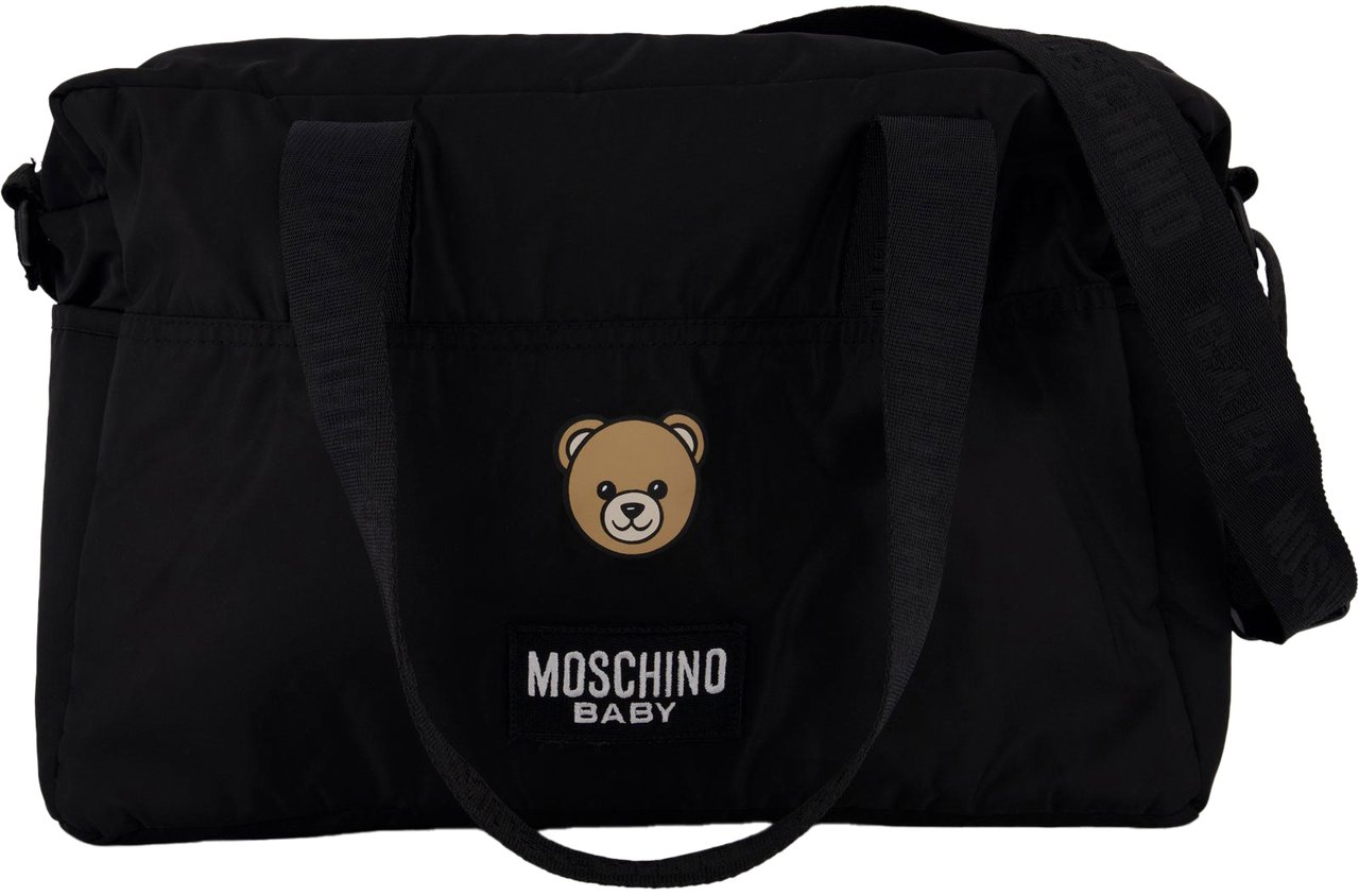 Moschino Moschino Baby Unisex Luiertas In Zwart Zwart
