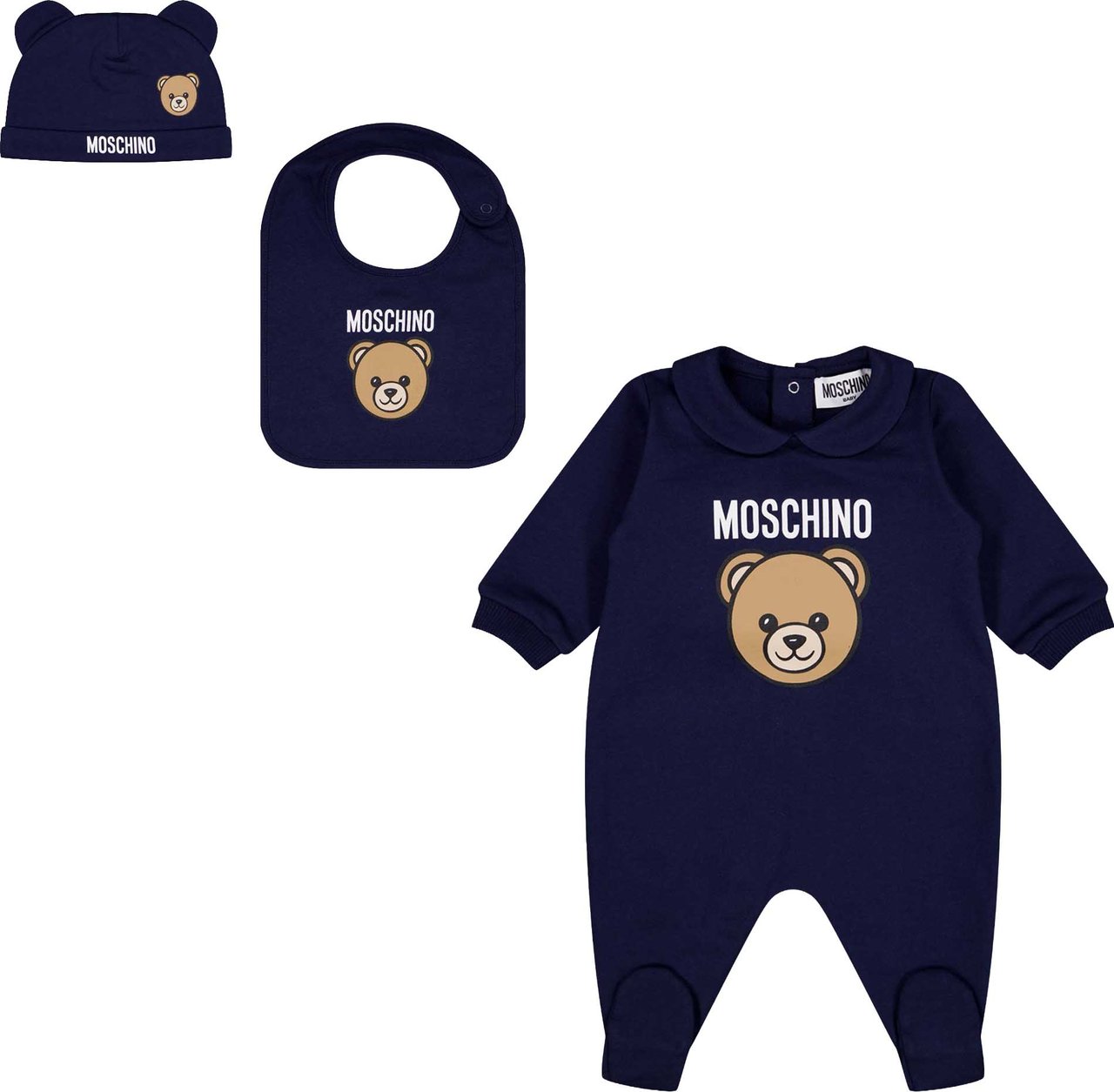 Moschino Baby Unisex Boxpakje In Navy Blauw