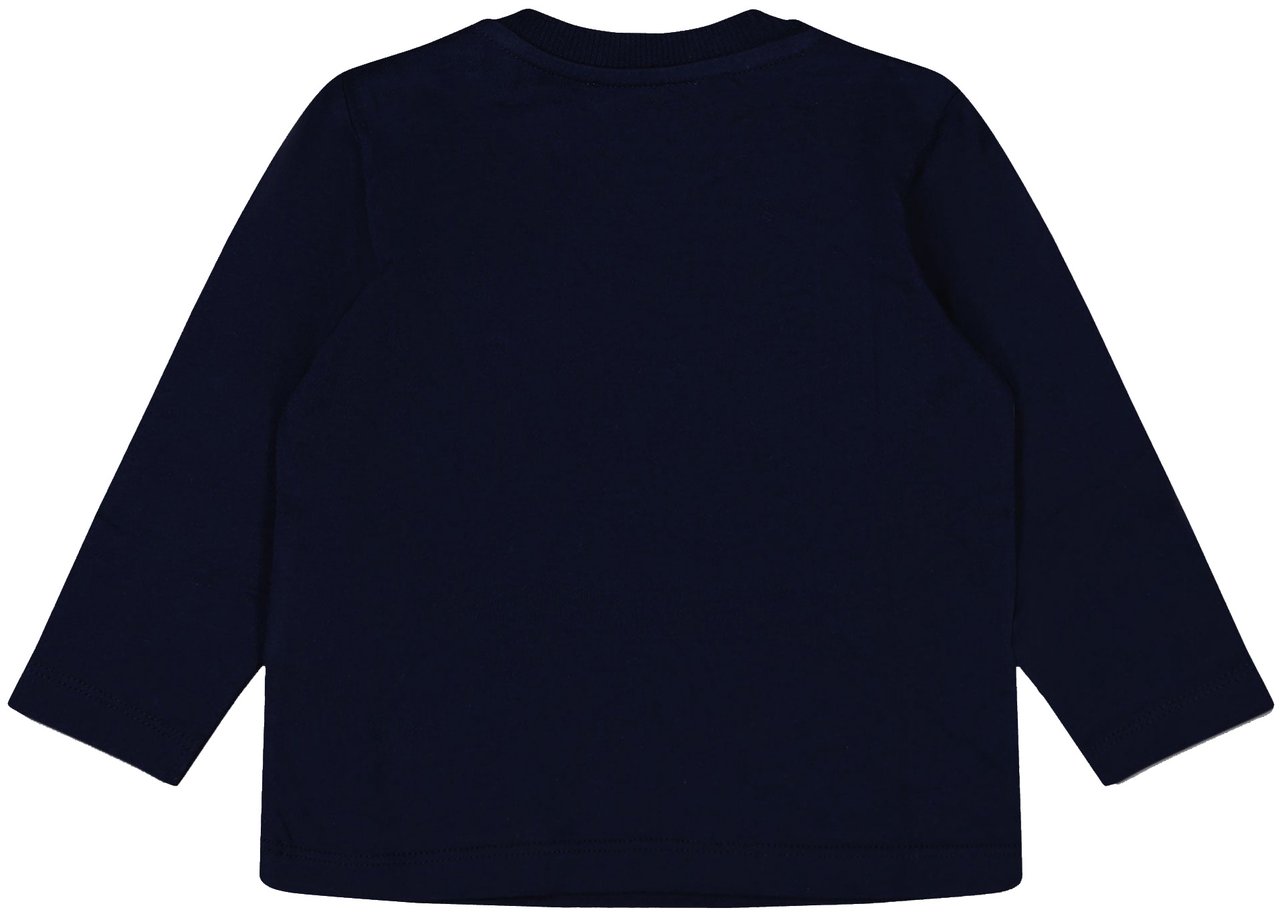 Moschino Moschino Baby Unisex T-Shirt In Navy Blauw