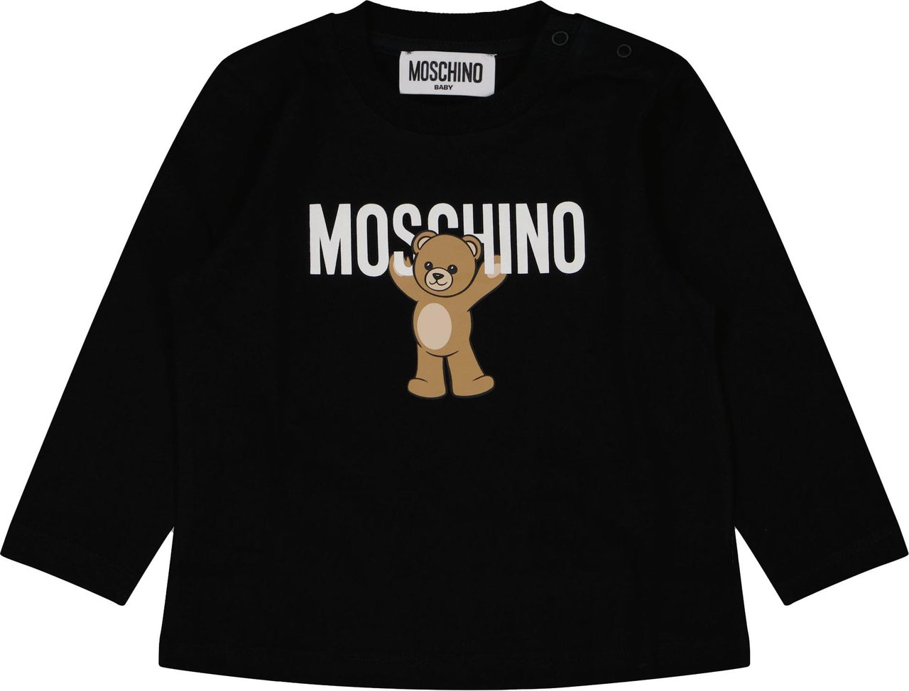 Moschino Moschino Baby Unisex T-Shirt In Zwart Zwart