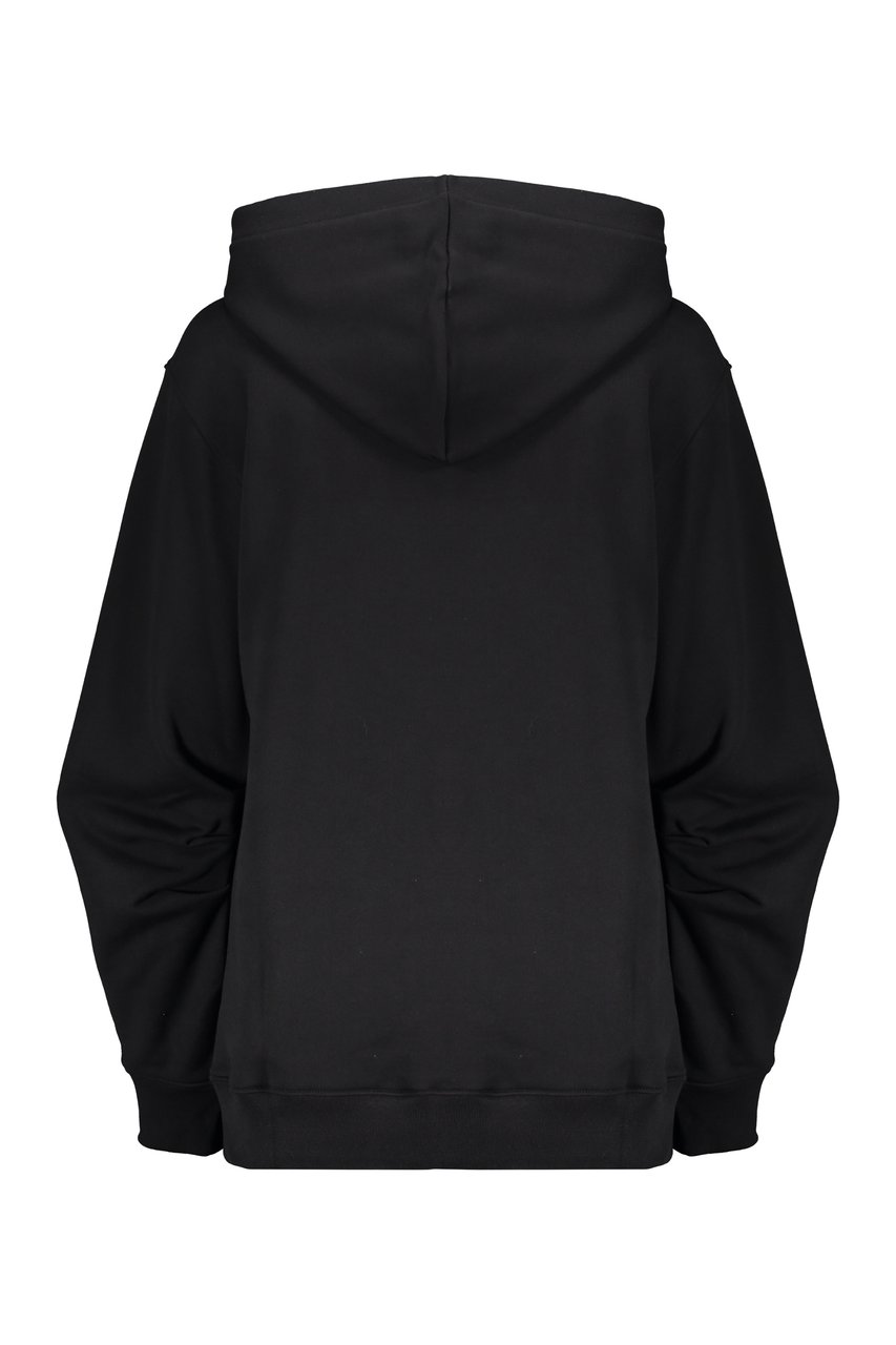 Moschino Cotton hoodie Zwart