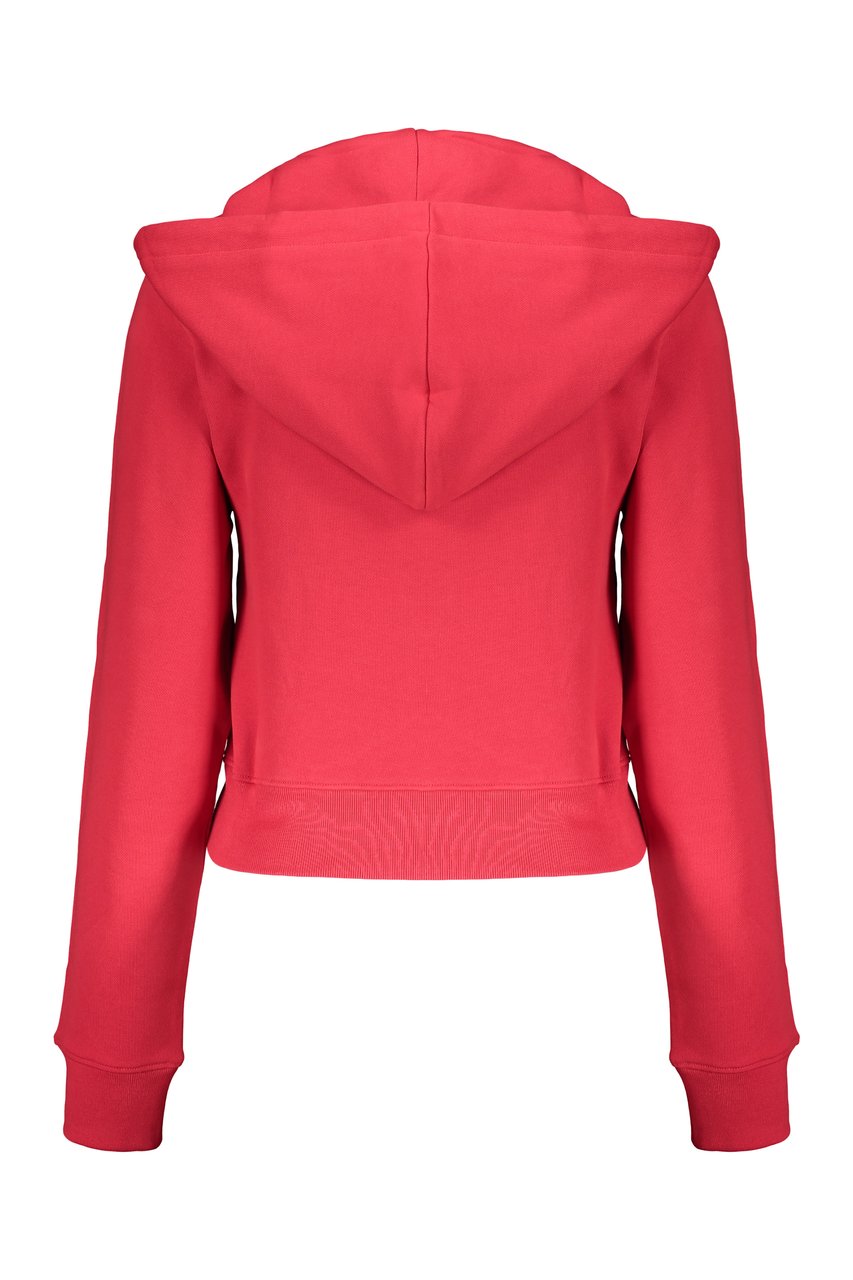 Moschino Full zip hoodie Rood