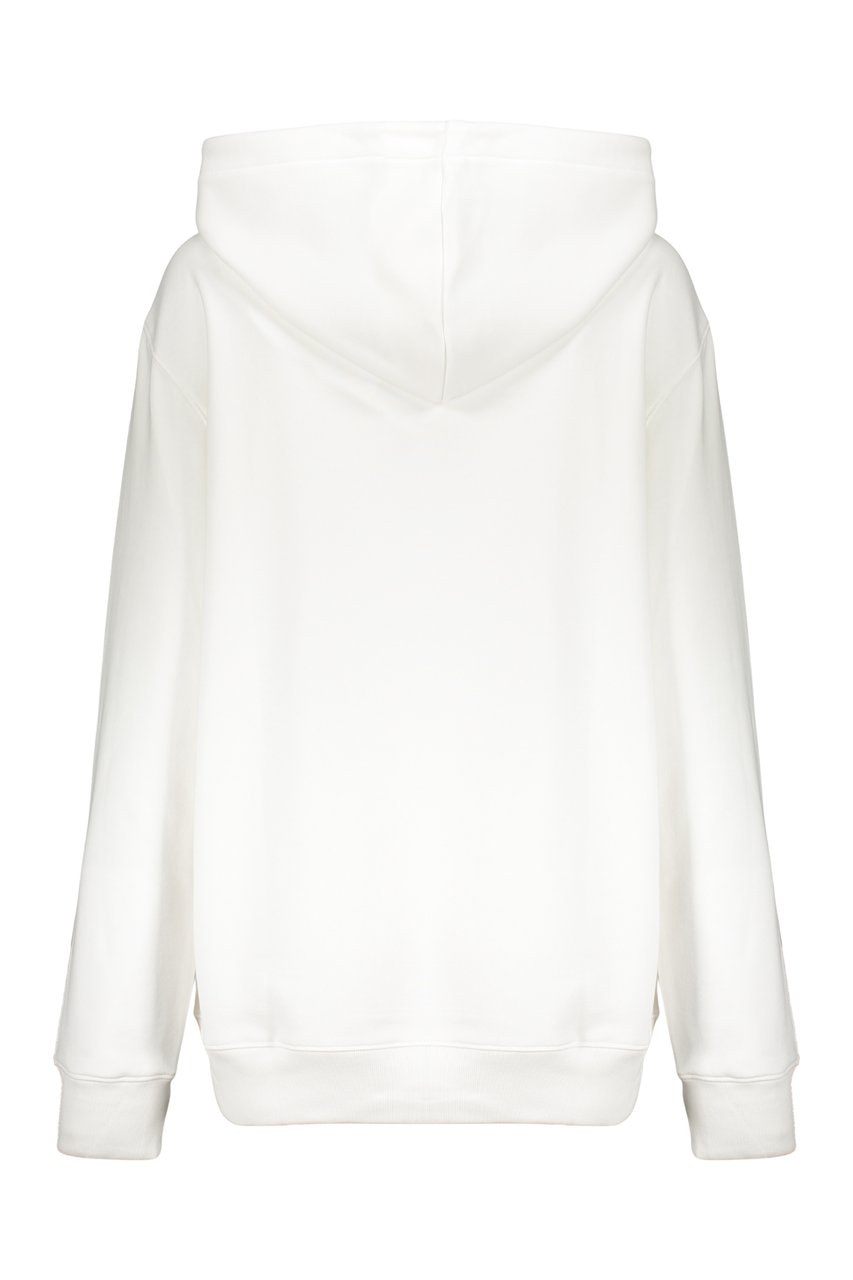 Moschino Printed hoodie Wit