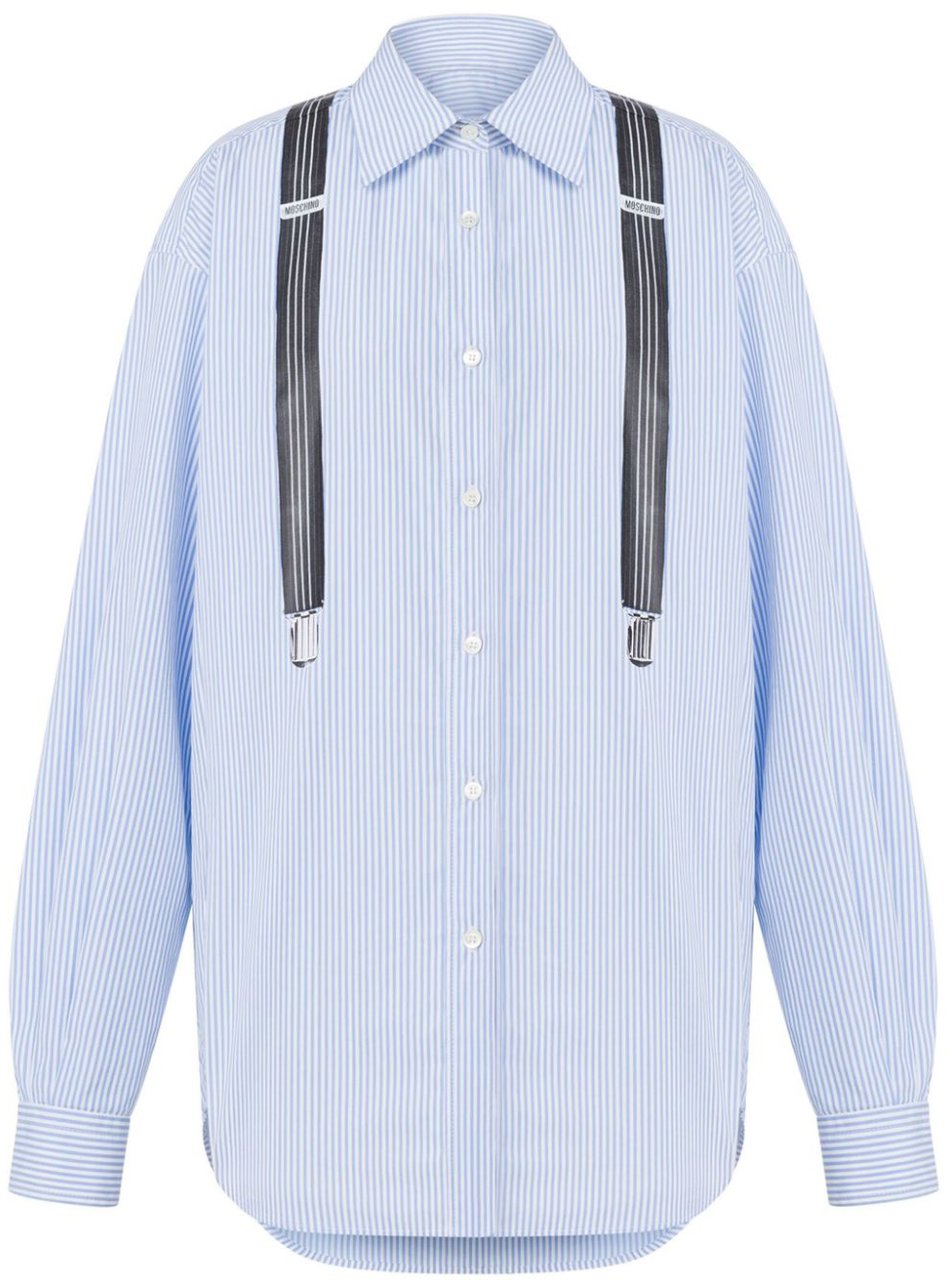 Moschino Top Blue Blauw