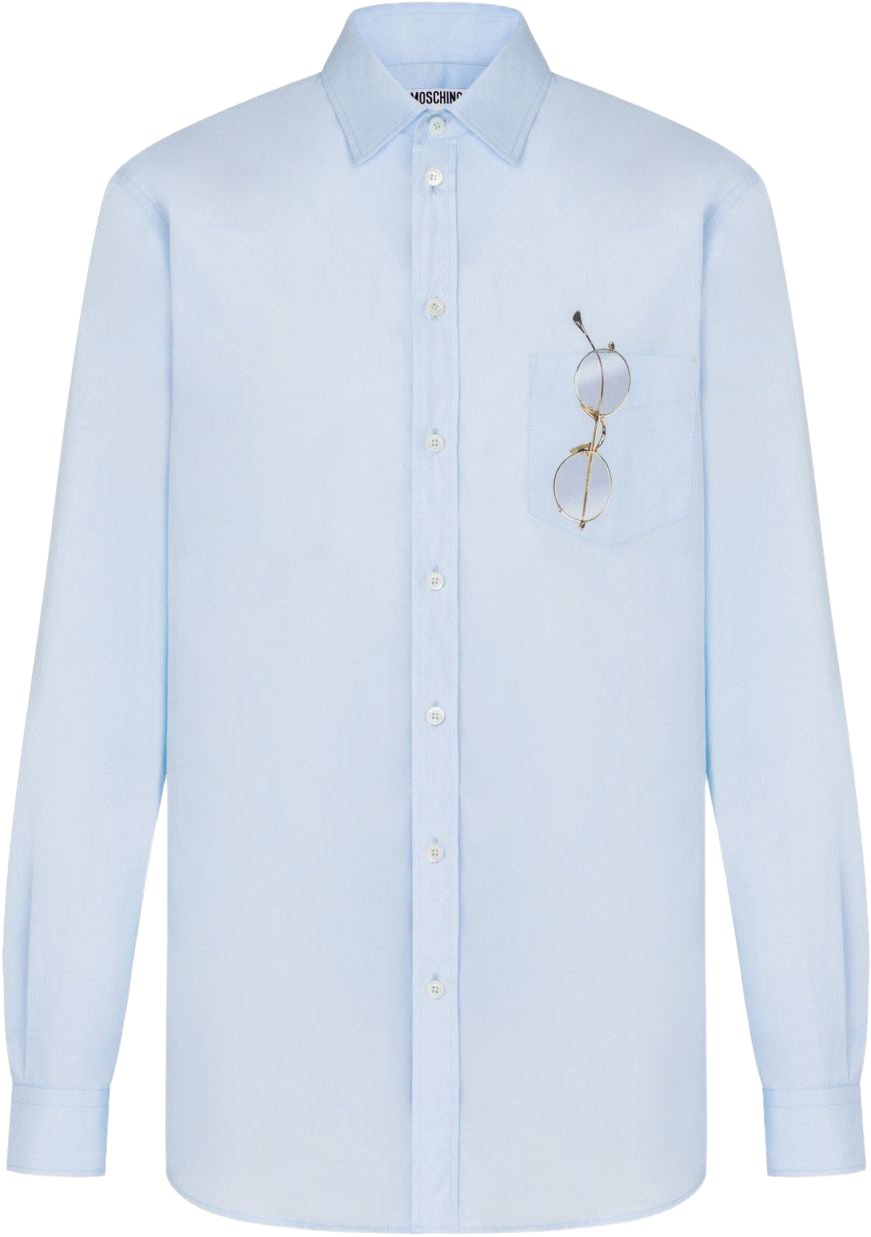 Moschino Shirts Multi Blue Blauw