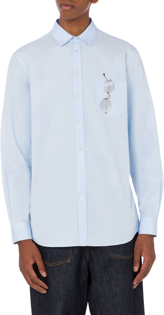 Moschino Shirts Multi Blue Blauw