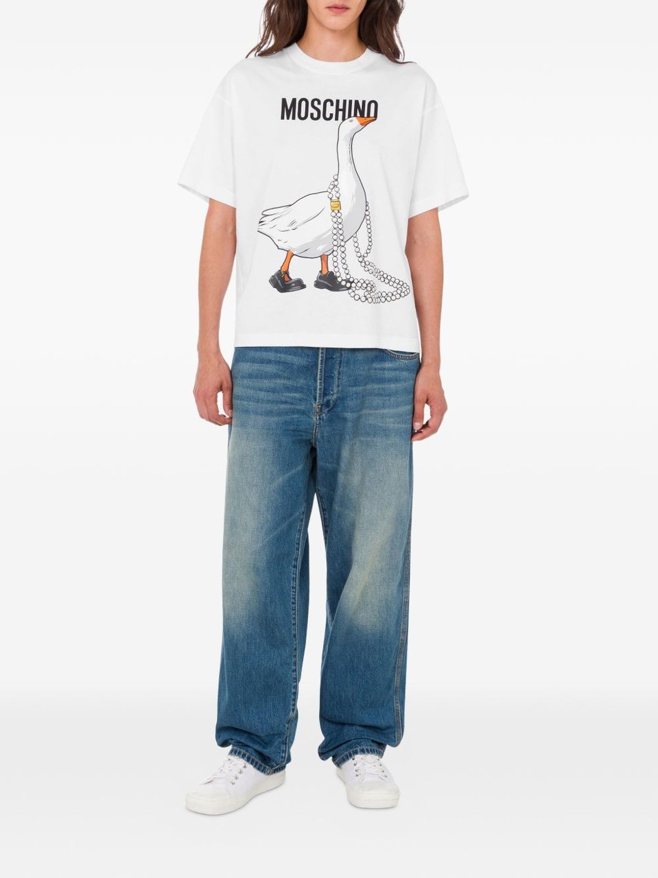 Moschino Top White Wit
