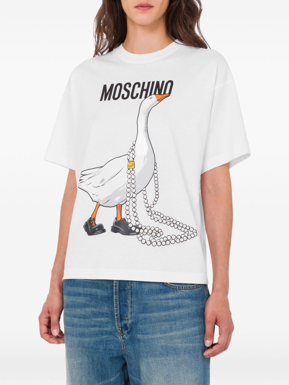 Moschino Top White Wit