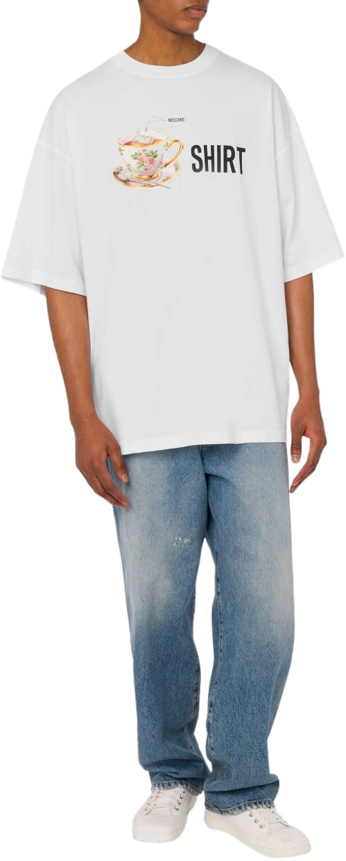 Moschino T-Shirts And Polos Multi White Wit