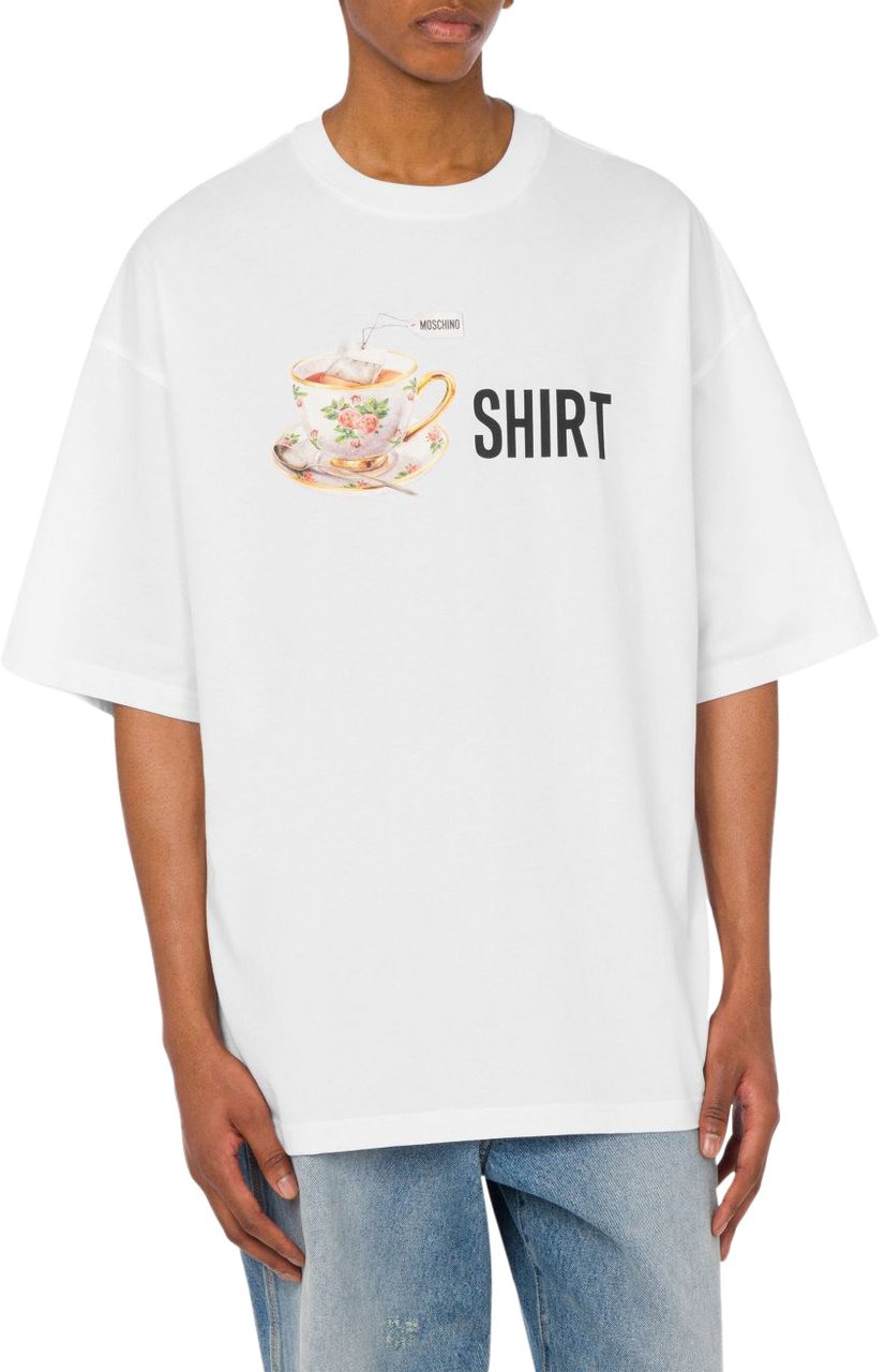 Moschino T-Shirts And Polos Multi White Wit