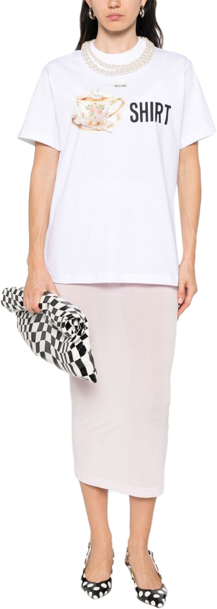 Moschino Top White Wit
