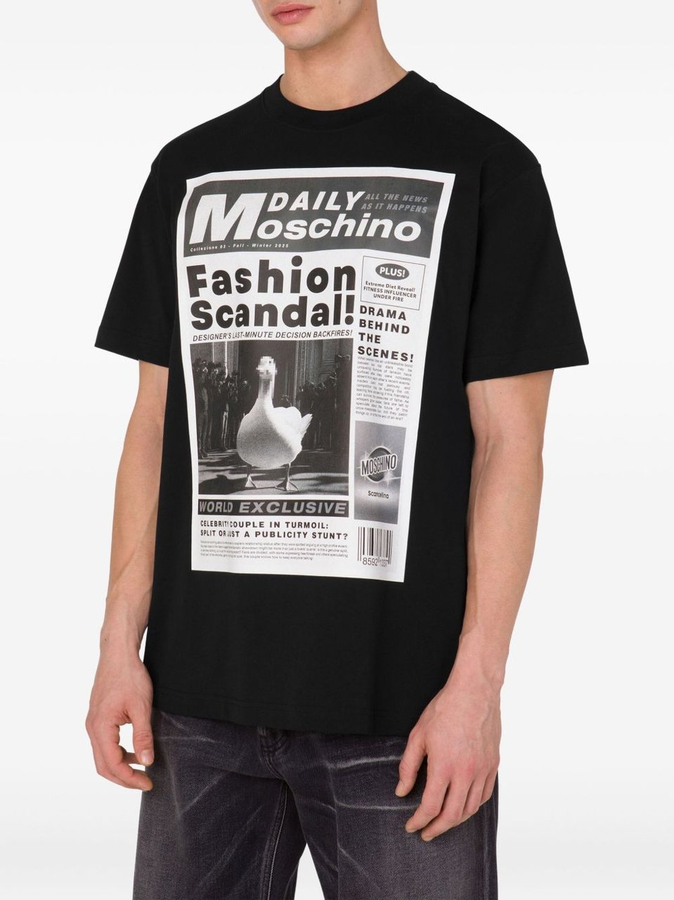 Moschino T-Shirts And Polos Multi Black Zwart