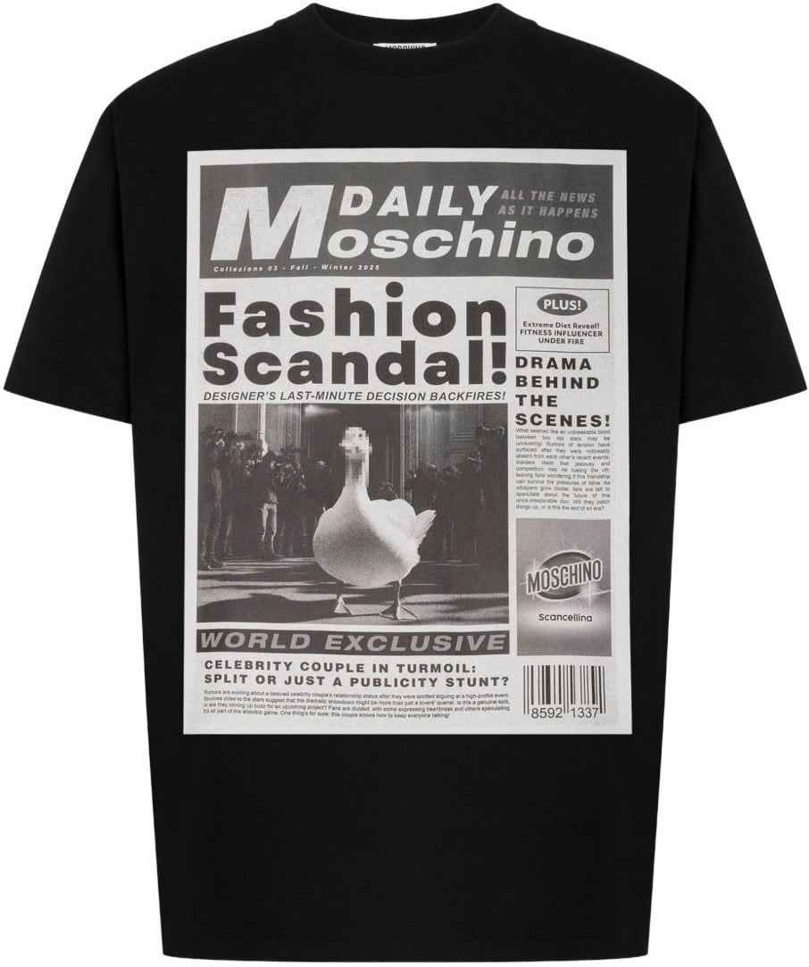 Moschino T-Shirts And Polos Multi Black Zwart