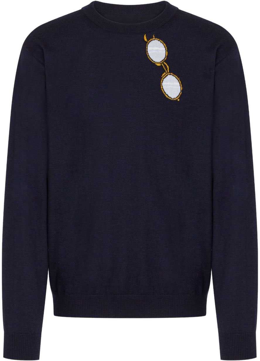Moschino Sweaters Blue Blauw