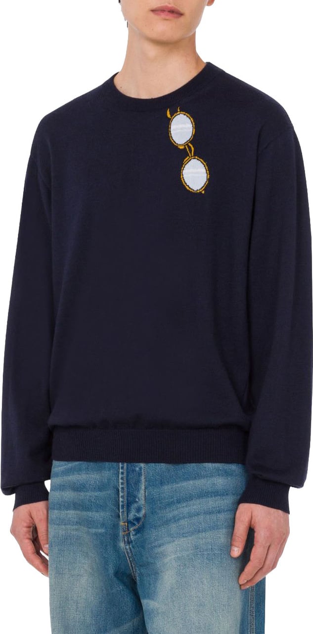 Moschino Sweaters Dark Blue Navy