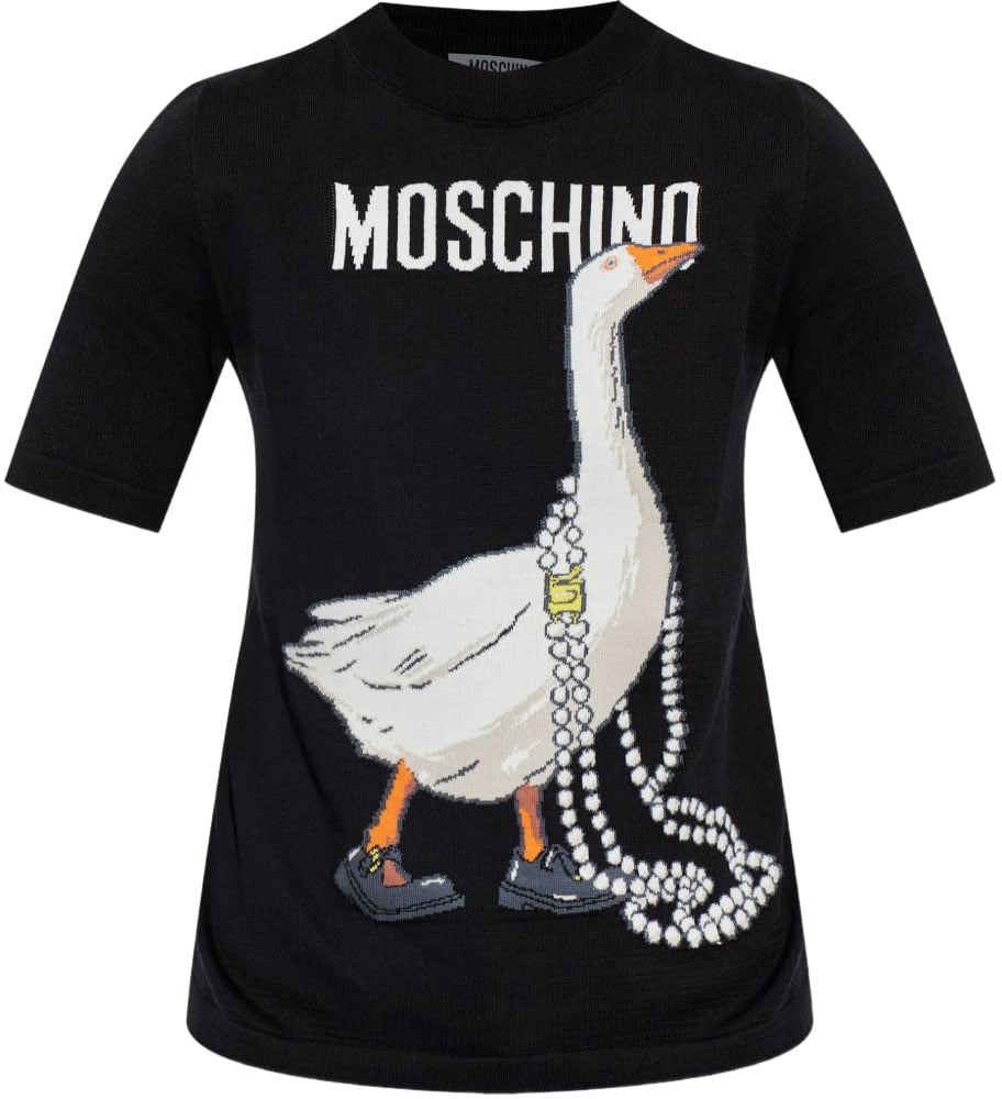 Moschino Sweaters Black Zwart