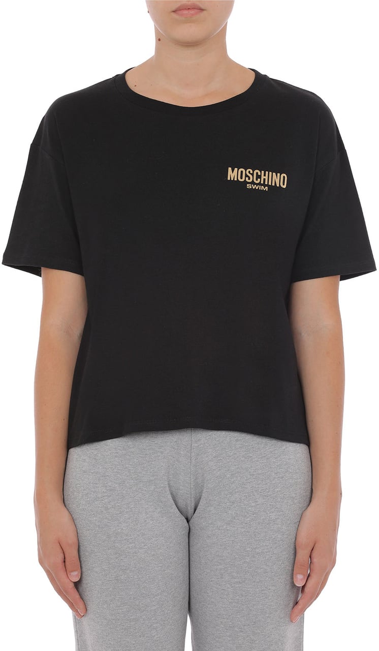 Moschino T-Shirts And Polos Black Zwart