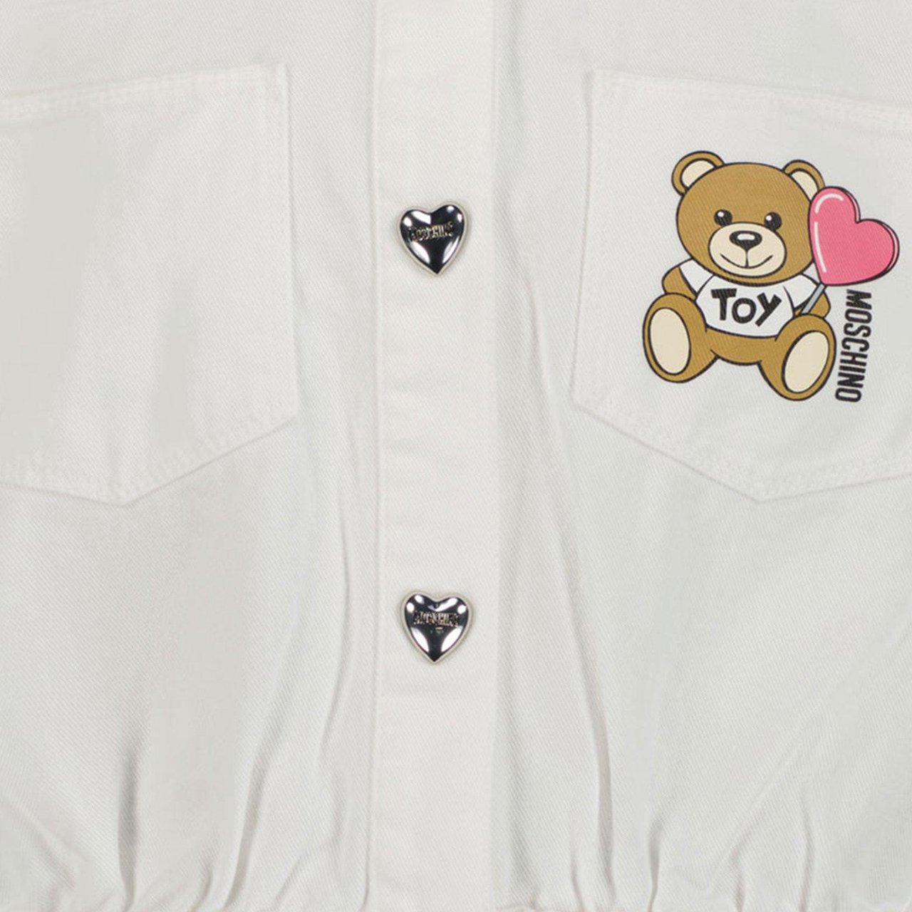 Moschino Kinder Unisex Spijkerjassen In Wit Wit