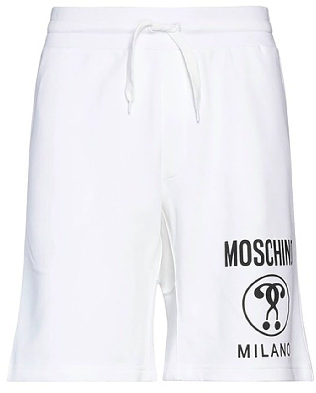 Moschino Moschino Couture Cotton Logo Shorts Wit