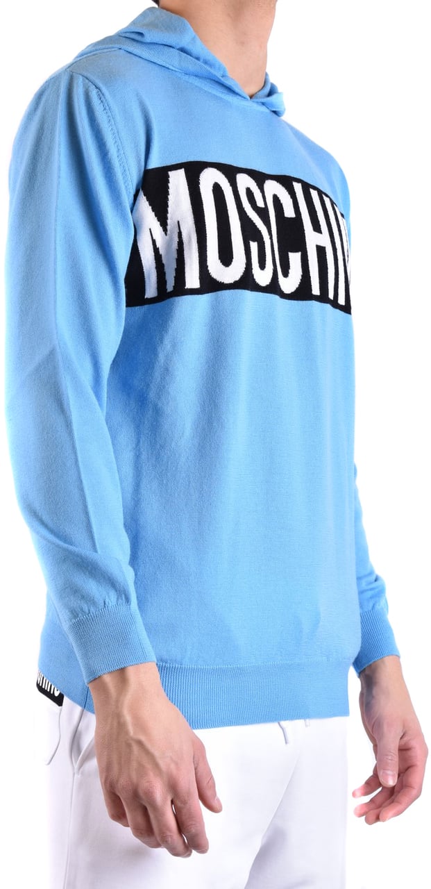 Moschino Sweater Cyan Cyaan