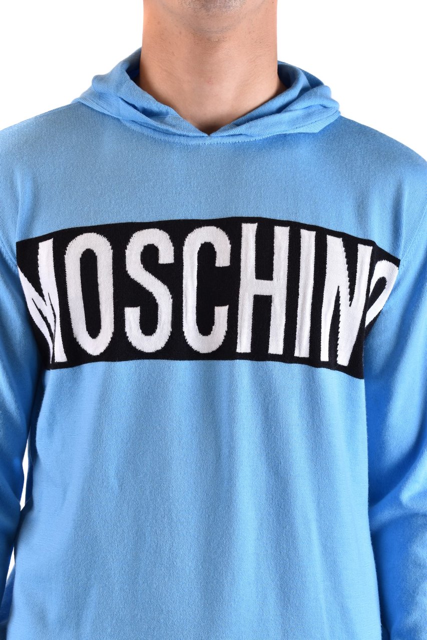 Moschino Sweater Cyan Cyaan