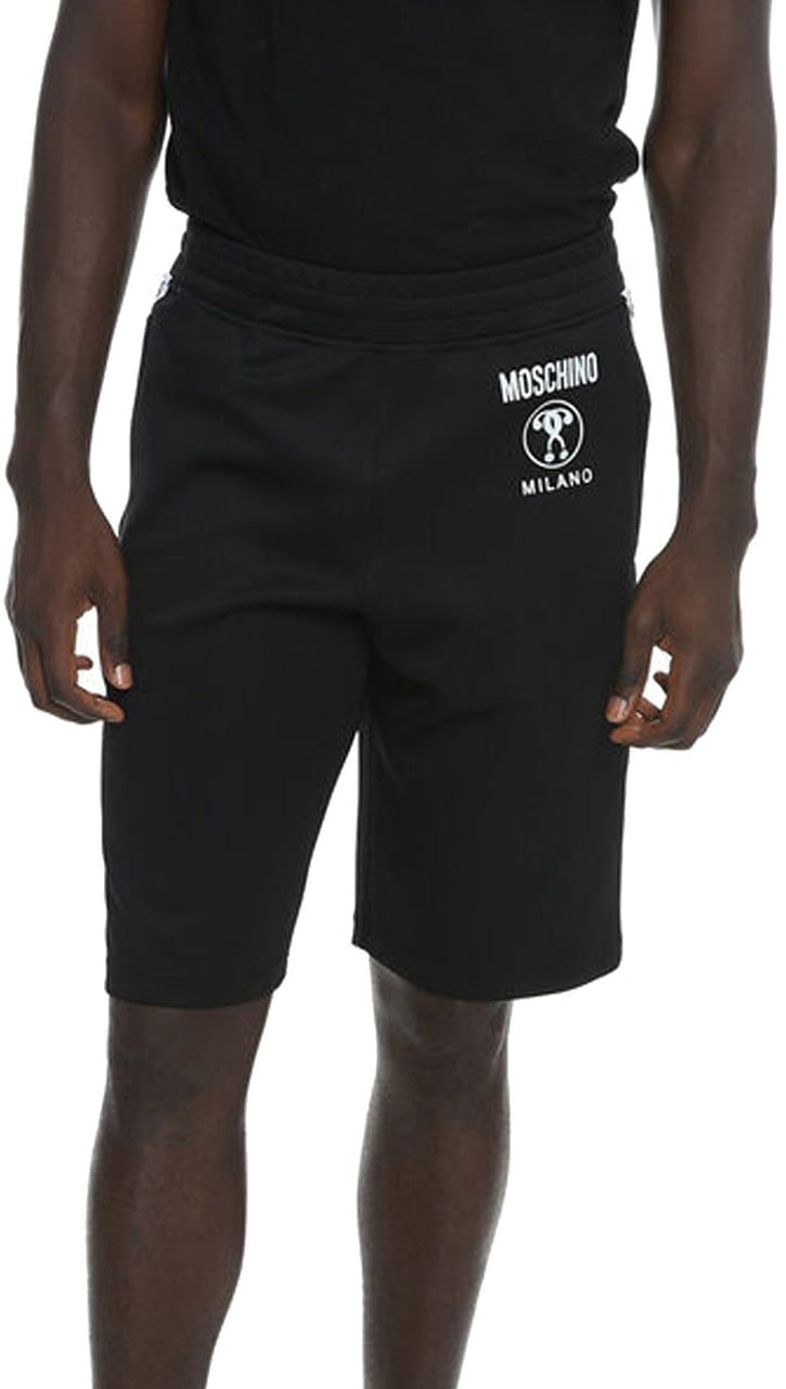 Moschino Moschino Couture Contrasting Band Shorts Zwart