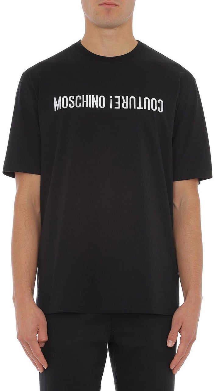 Moschino T-Shirts And Polos Black Zwart