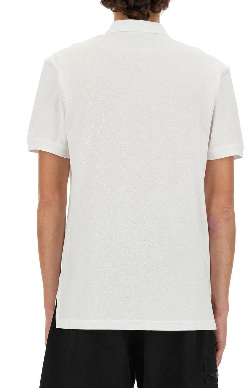 Moschino Moschino Couture In Love We Trust Cotton Polo Wit