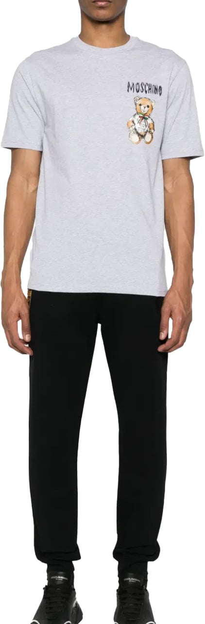 Moschino Teddy Bear Logo T-shirt Grijs