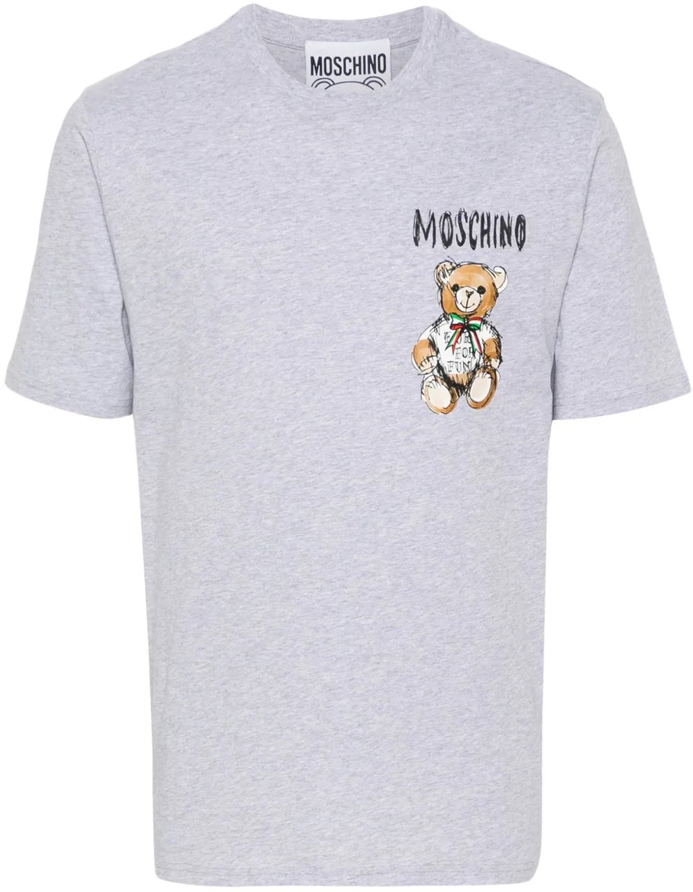 Moschino Teddy Bear Logo T-shirt Grijs