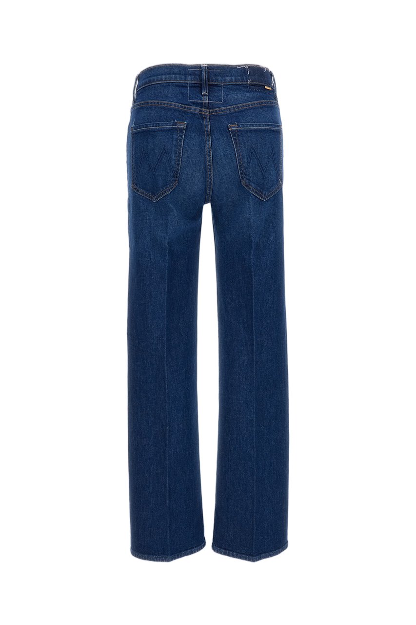 Mother Blue The Kick It Semi-Rigid Jeans Blauw