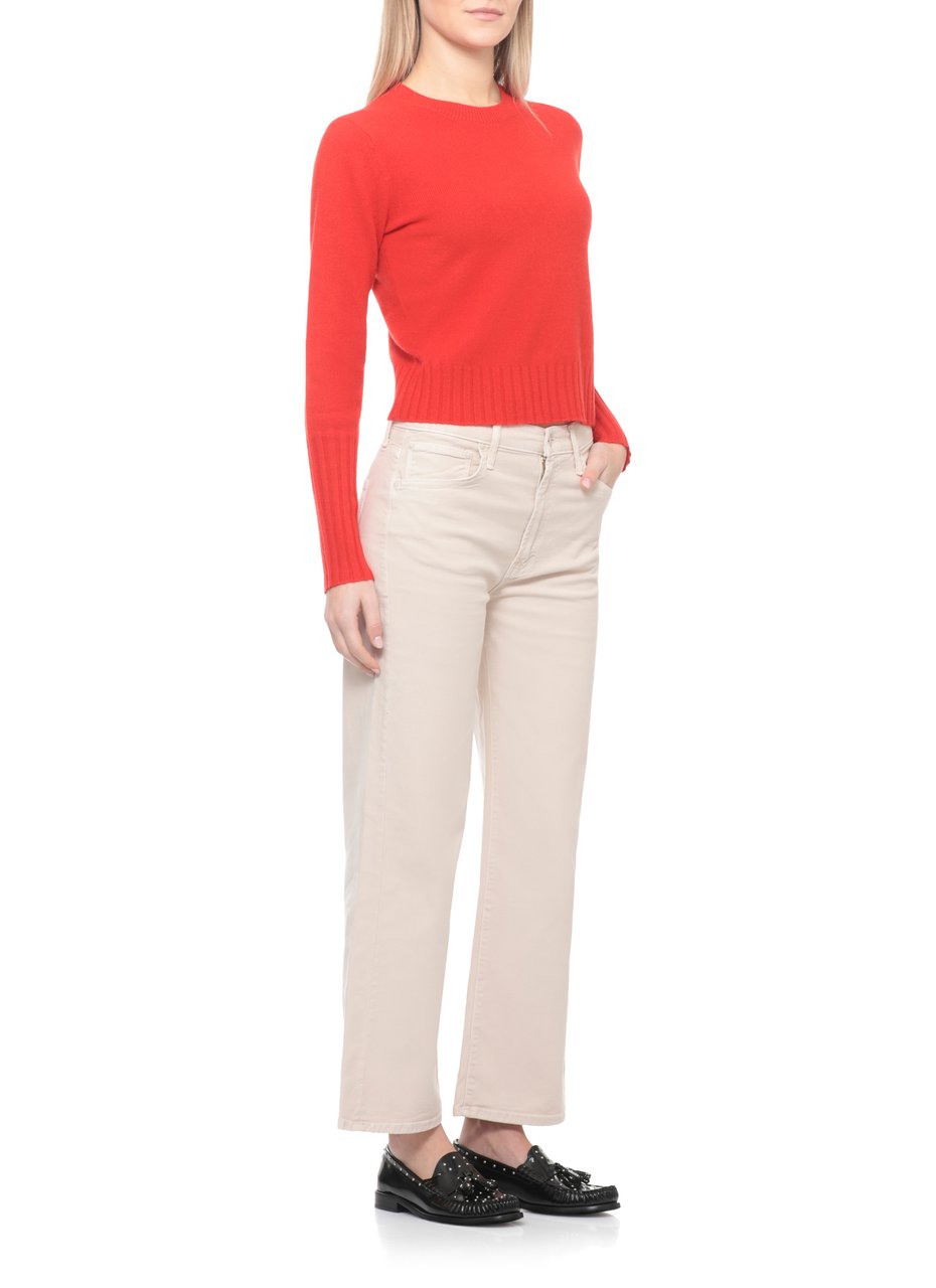 Mother Beige The Dodger Flood Jeans Neutraal