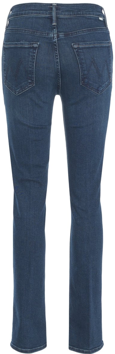 Mother Skinny jeans 'The Rascal' Blauw