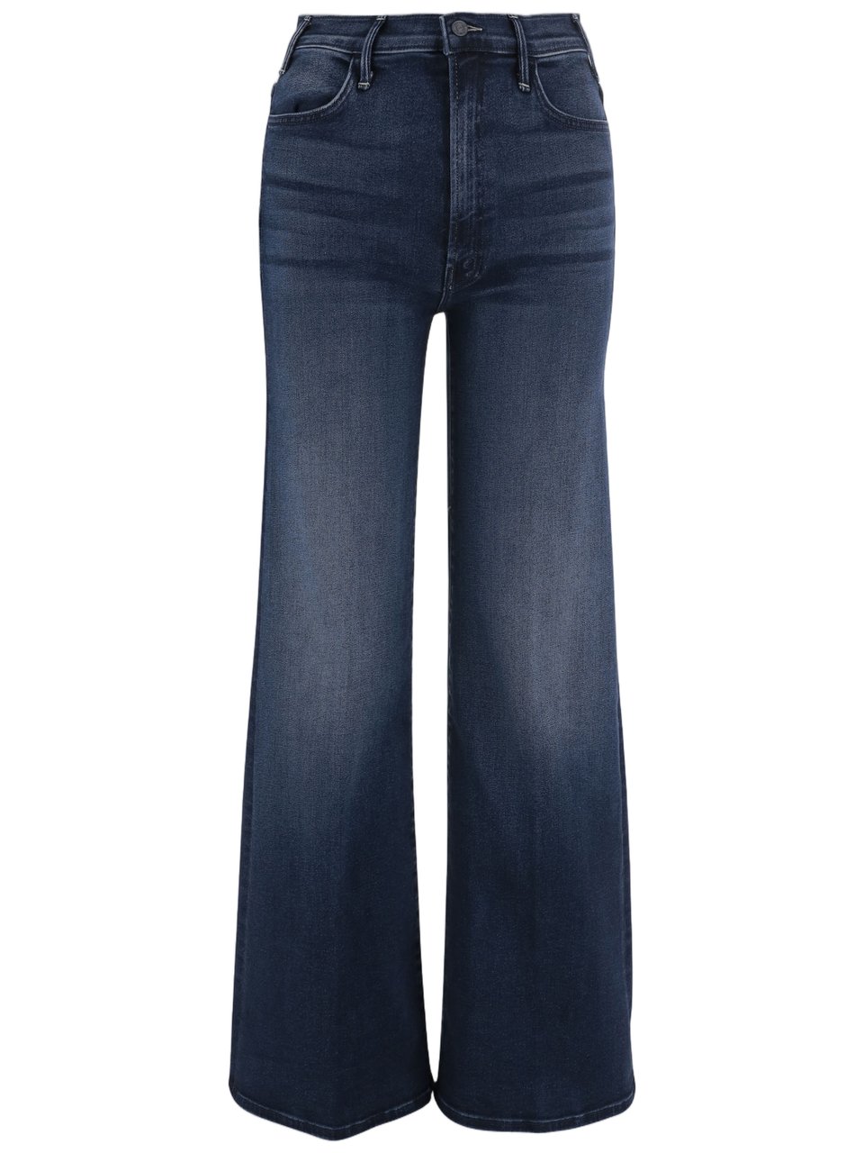 Mother High-Waisted Straight-Leg Jeans with Stitched Detail Groen
