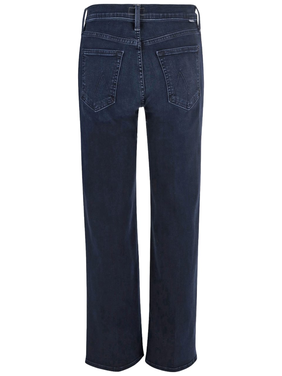 Mother Dark Denim Washed Stretch Cotton-Blend Jeans Zwart