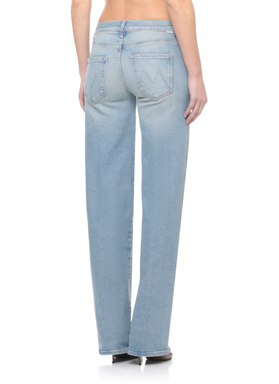 Mother Light Blue The Mid Rise Jeans Grijs