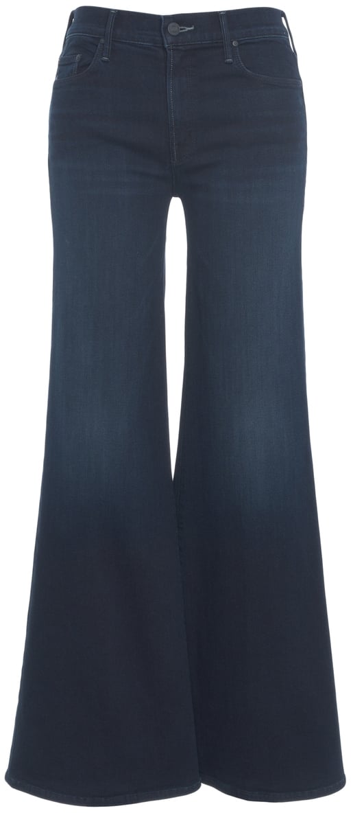 Mother Jeans Flared 'The Twister Sneak' Blauw