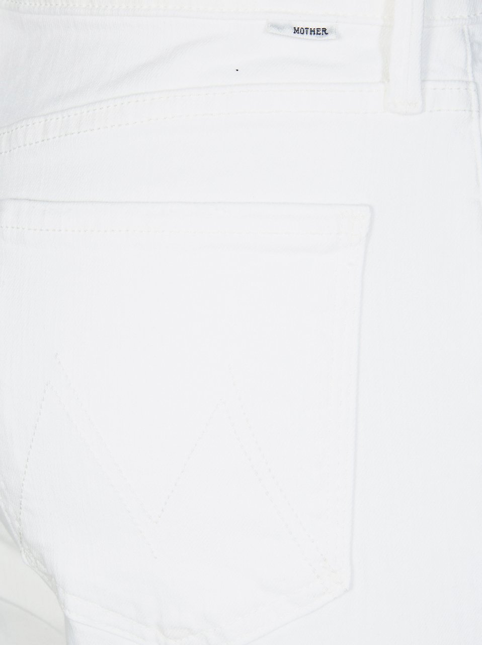 Mother The Twister Sneak High Waist Cotton Jeans Wit