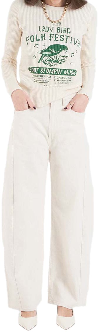 Mother Jeans 'The Half-Pipe' Beige